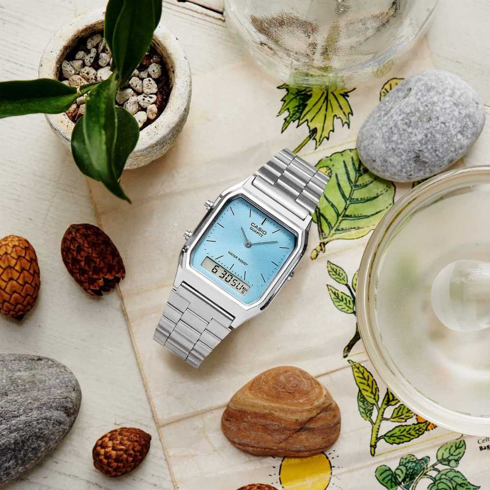 Casio Women's Quartz Analog Watch with Stainless Steel Strap